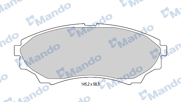 MANDO MBF015234 - Тормозные колодки 