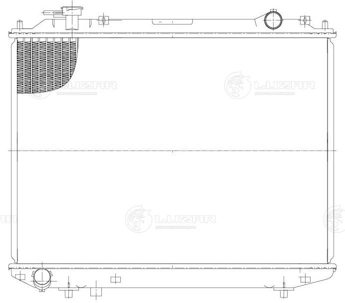 LUZAR LRc 2501 - Радиатор охлаждения