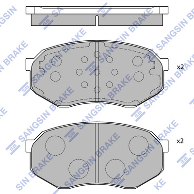 HI-Q SP1060-F - Тормозные колодки 