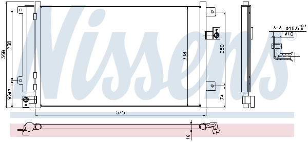 NISSENS 940292 - Радиатор кондиционера