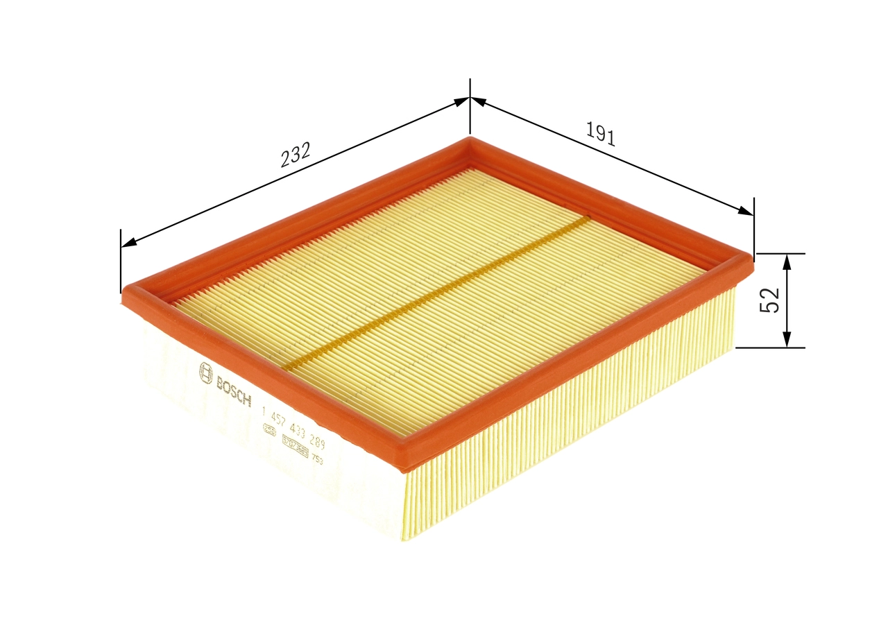 BOSCH 1 457 433 289 - Воздушный фильтр