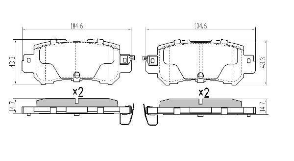 FREMAX FBP-1878 - Тормозные колодки 