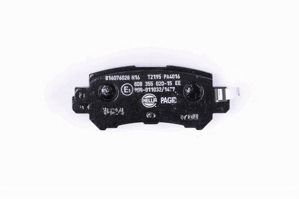 HELLA 8DB 355 020-151 - Тормозные колодки 