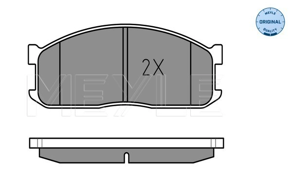 MEYLE 025 200 0215/W - Комплект тормозных колодок, дисковый тормоз MEYLE-ORIGINAL: True to OE.