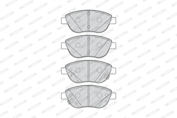 FERODO FDB4458 - Комплект тормозных колодок, дисковый тормоз PREMIER