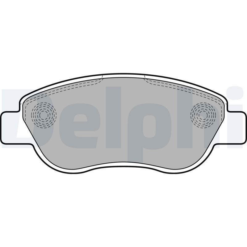 DELPHI LP2075 - Тормозные колодки 