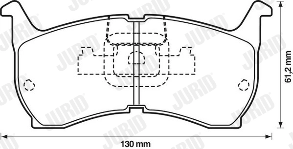 JURID 572319J - Тормозные колодки 