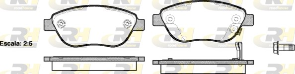 ROADHOUSE 2859.21 - Тормозные колодки 