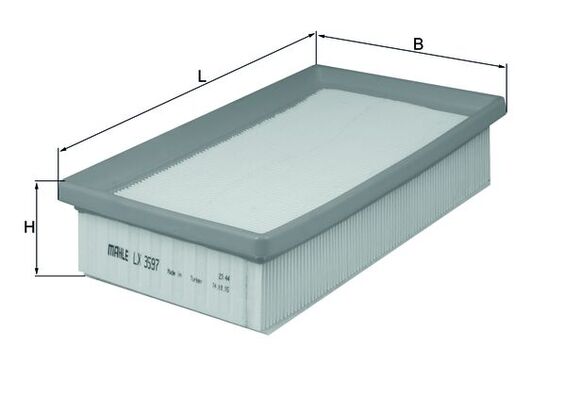 MAHLE LX 3597 - Воздушный фильтр