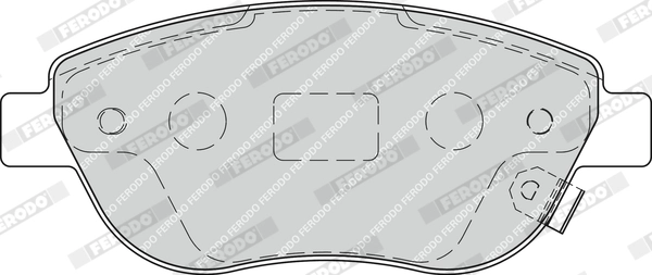 FERODO FDB1919 - Комплект тормозных колодок, дисковый тормоз PREMIER ECO FRICTION
