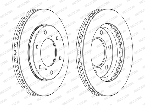 FERODO DDF1818C - Тормозной диск PREMIER Coat+ disc
