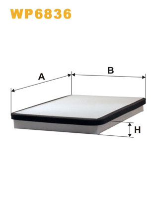 WIX FILTERS WP6836 - Салонный фильтр