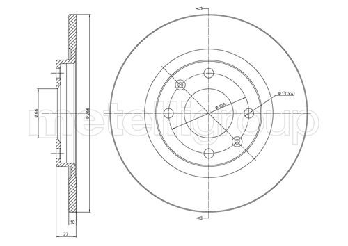TRUSTING DF001 - Тормозные диски
