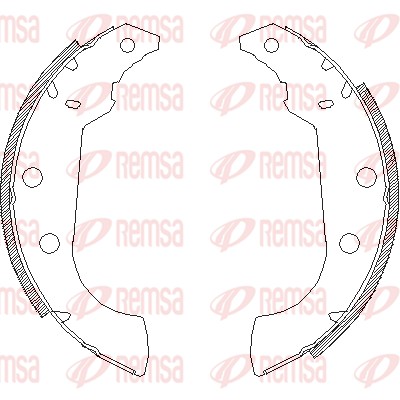 REMSA 4135.00 - Колодки барабанные
