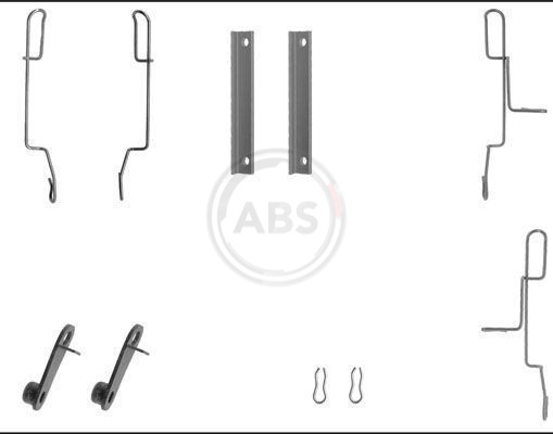 A.B.S. 1188Q - Ремкомплект тормозных колодок