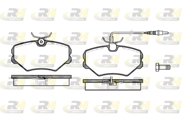 ROADHOUSE 2500.02 - Тормозные колодки 