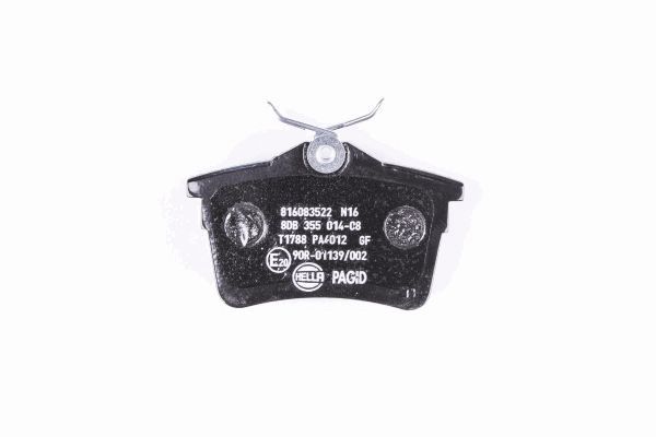 HELLA 8DB 355 014-081 - Тормозные колодки 