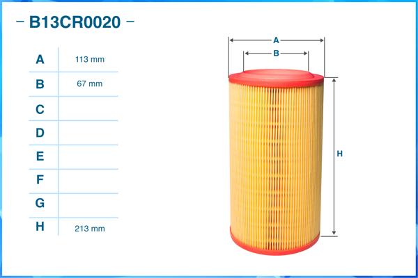 CWORKS B13CR0020 - Воздушный фильтр