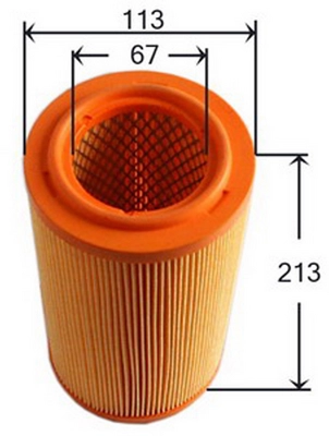 JS ASAKASHI A0116 - Воздушный фильтр