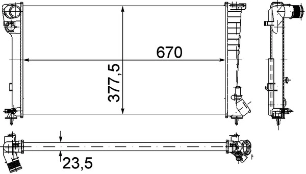 MAHLE CR 433 000P - Радиатор охлаждения