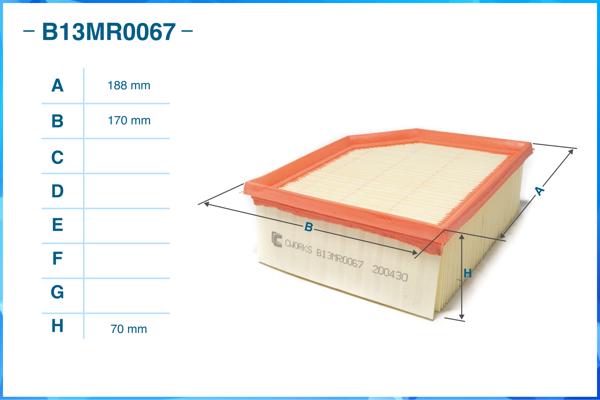 CWORKS B13MR0067 - Воздушный фильтр