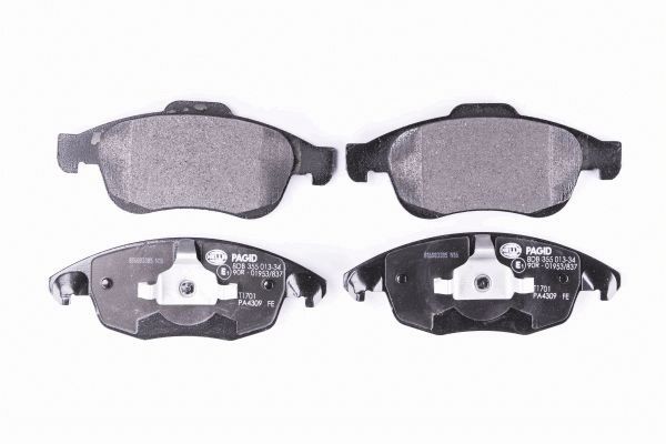 HELLA 8DB 355 013-341 - Тормозные колодки 