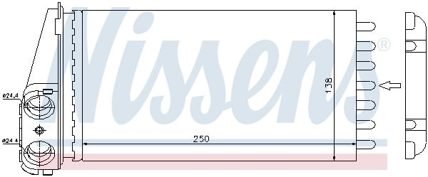 NISSENS 72945 - Радиатор печки