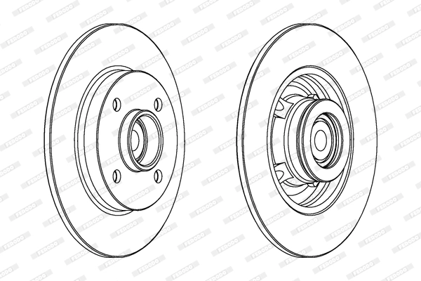 FERODO DDF1561-1 - Тормозной диск PREMIER