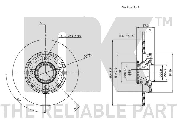 NK 311947 - Тормозные диски