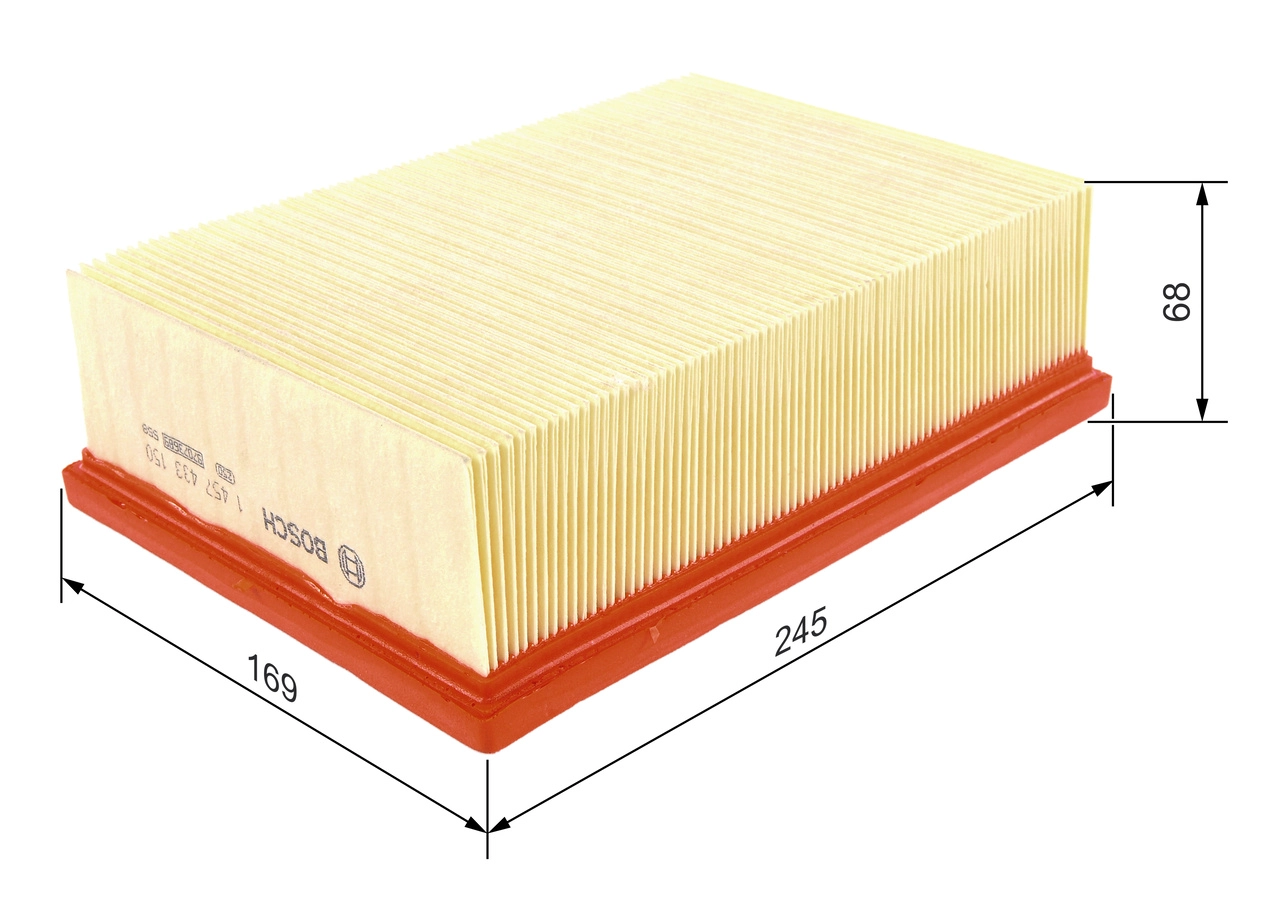 BOSCH 1 457 433 150 - Воздушный фильтр