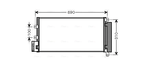 AVA QUALITY COOLING FTA5356D - Радиатор кондиционера