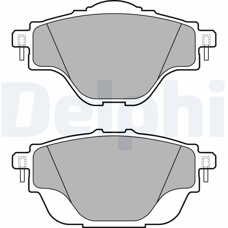 DELPHI LP2509 - Тормозные колодки 