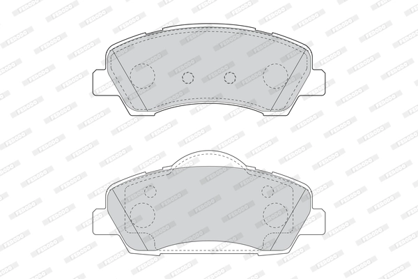 FERODO FDB4823 - Комплект тормозных колодок, дисковый тормоз PREMIER ECO FRICTION