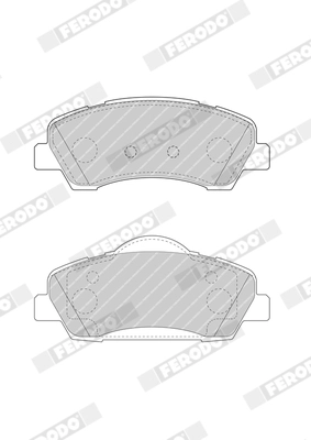 FERODO FDB4823 - Комплект тормозных колодок, дисковый тормоз PREMIER ECO FRICTION