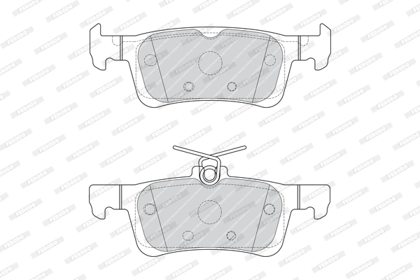 FERODO FDB4695 - Комплект тормозных колодок, дисковый тормоз PREMIER ECO FRICTION