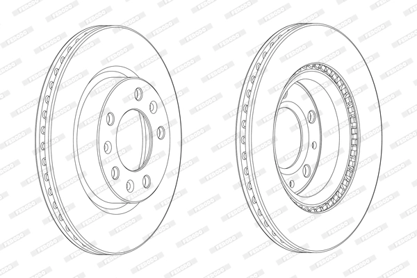 FERODO DDF2413C - Тормозной диск PREMIER