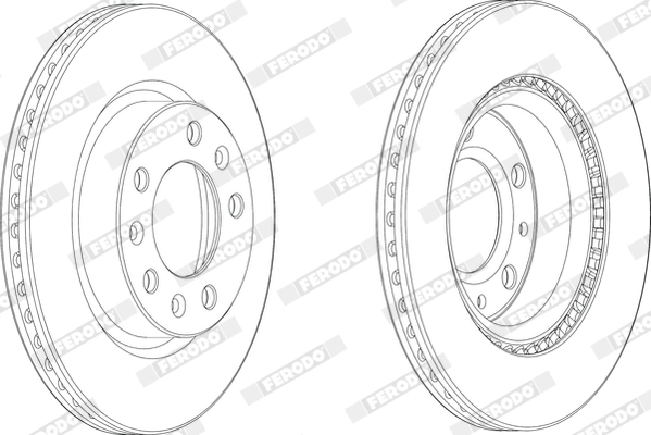 FERODO DDF2413C - Тормозной диск PREMIER