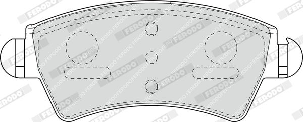 FERODO FDB1599 - Комплект тормозных колодок, дисковый тормоз PREMIER ECO FRICTION