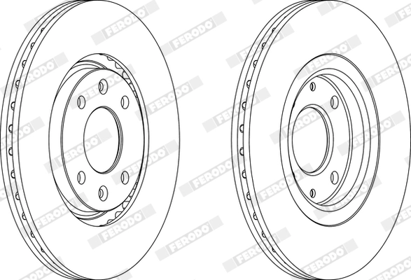 FERODO DDF489 - Тормозной диск PREMIER