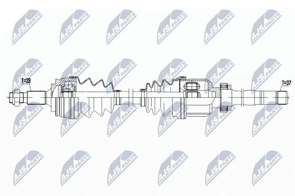 Приводной вал (полуось)