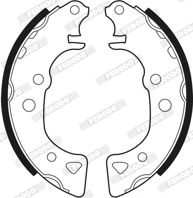 FERODO FSB232 - Комплект тормозных колодок PREMIER
