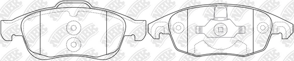 NIBK PN0471 - Тормозные колодки 