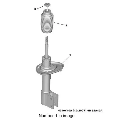 PSA 9684479180 - амортизатор передний правый