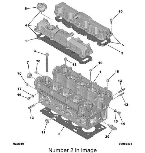 PSA 9804548280 - прокладка ГБЦ