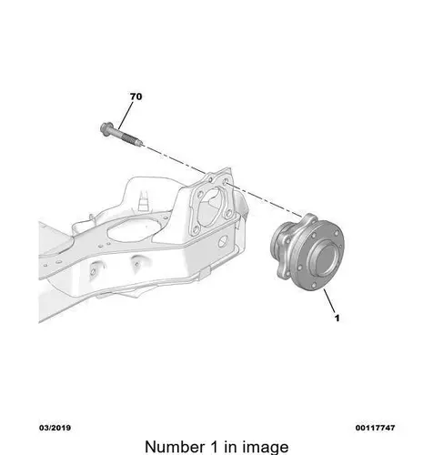 PSA 9820098380 - 9820098380 CITROEN/PEUGEOT СТУПИЦА ЗАДНЯЯ В СБОРЕ С ПОДШИПНИКОМ