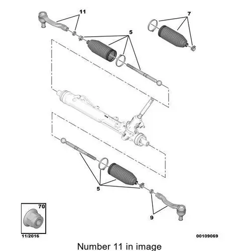 PSA 9820340180 - КОМПЛ. Ш.ШАРН. RH