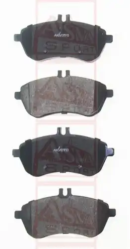 ASVA akd16107 - Колодки тормозные дисковые /комплект 4 шт/