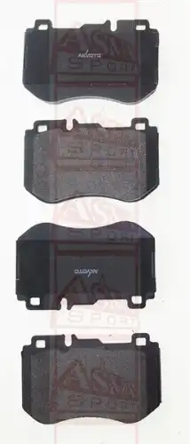 ASVA akd16108 - Колодки тормозные дисковые /комплект 4 шт/