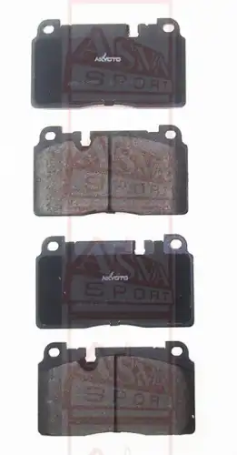 ASVA akd23205 - Колодки тормозные дисковые /комплект 4 шт/