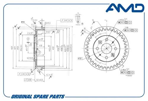 AMD amdbd226 - барабан тормозной